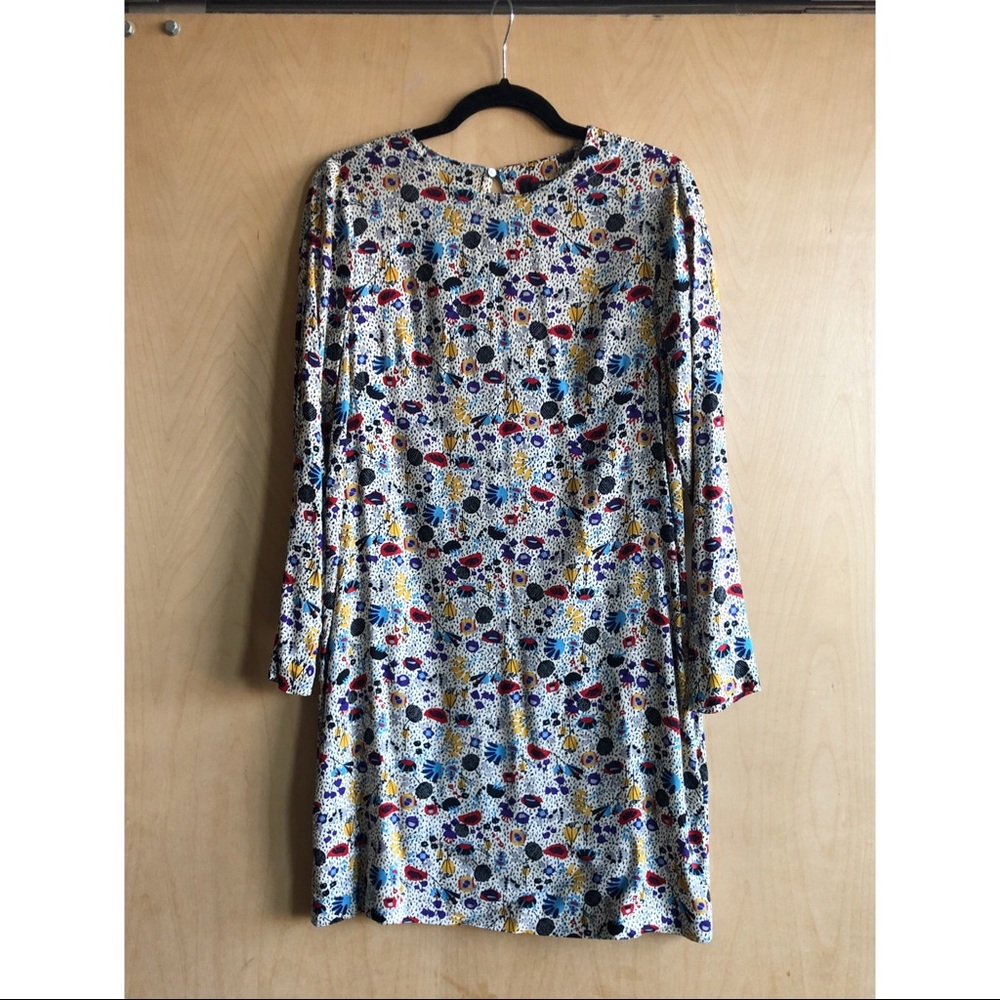 H&M Abstract Floral Shift Dress, Sz. 8 🌼🌸🌺